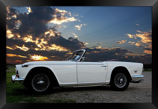 TR5 Sunset Framed Print by James Battersby