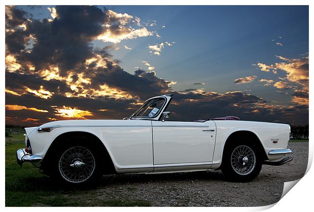 TR5 Sunset Print by James Battersby