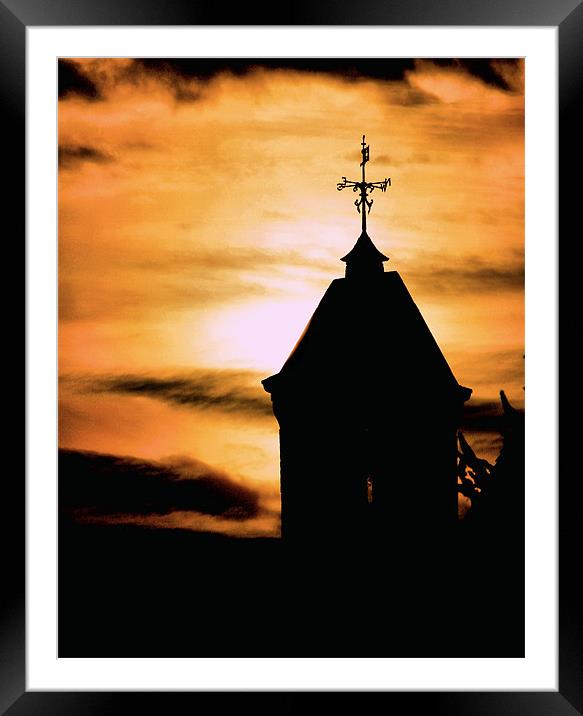 Sunset Sunday Framed Mounted Print by Chris Manfield