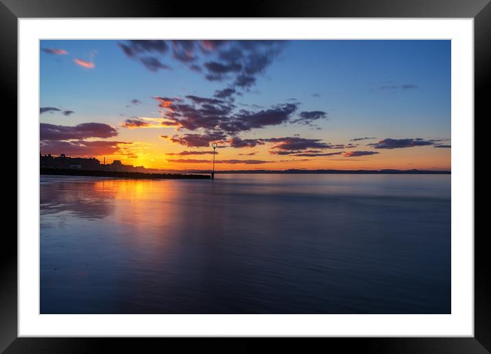 Portobello at Sunset Framed Mounted Print by Miles Gray