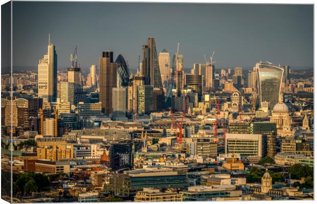 The City from BT Tower Canvas Print by Simon Belcher