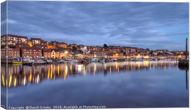 The blue hour at Whitby Canvas Print by David Oxtaby  ARPS