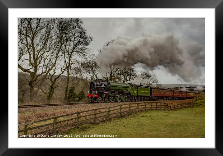 'Tornado' 60163 on the North Yorkshire Moors Railw Framed Mounted Print by David Oxtaby  ARPS