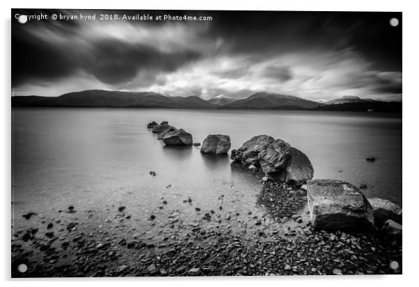 Milarrochy Bay Loch Lomond  Acrylic by bryan hynd