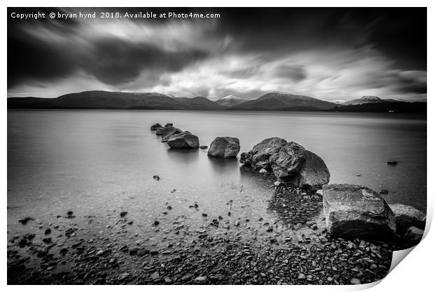 Milarrochy Bay Loch Lomond  Print by bryan hynd