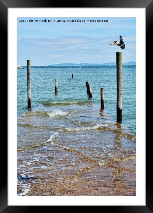 Rhos-on-Sea - fishing boat jetty, submerged Framed Mounted Print by Frank Irwin
