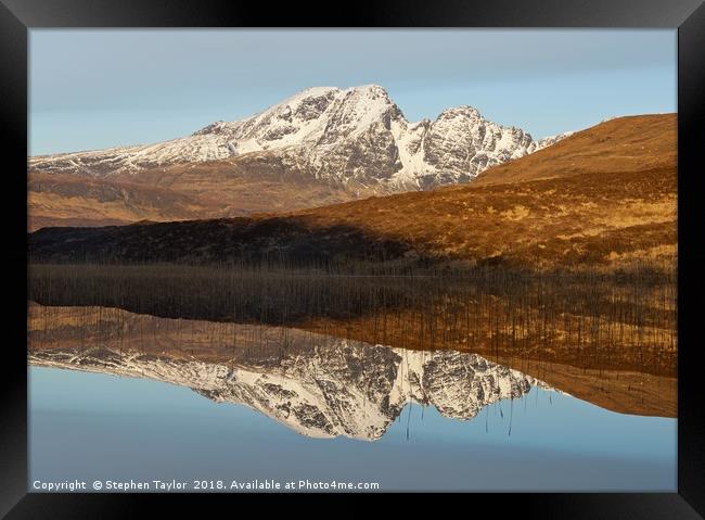 Loch Cill Chriosd Framed Print by Stephen Taylor