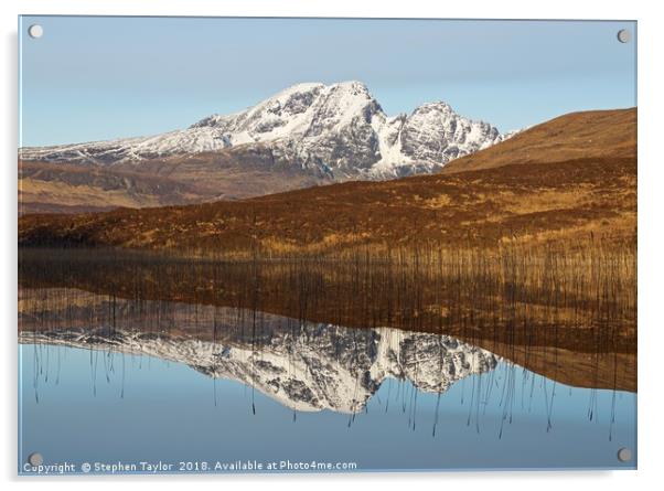 Loch Cill Chriosd Acrylic by Stephen Taylor
