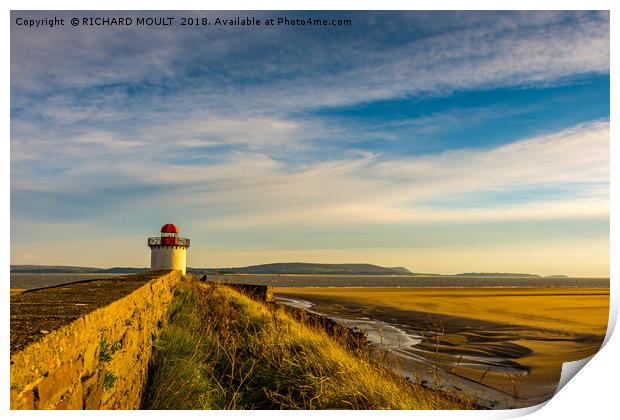 Burry Port Lighthouse Print by RICHARD MOULT