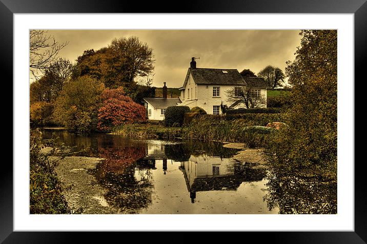 Grand Western Canal at Rock Cottage Framed Mounted Print by Rob Hawkins