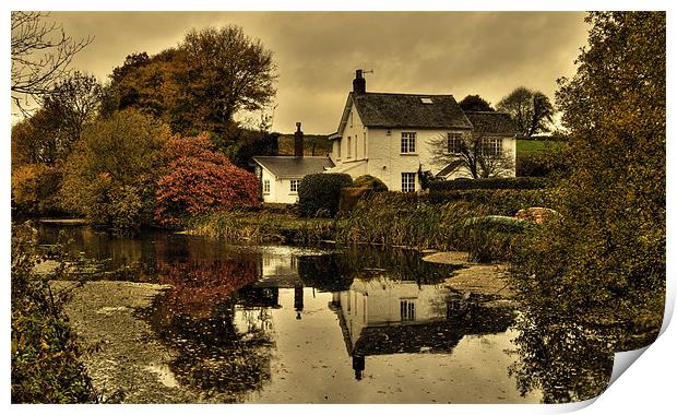 Grand Western Canal at Rock Cottage Print by Rob Hawkins