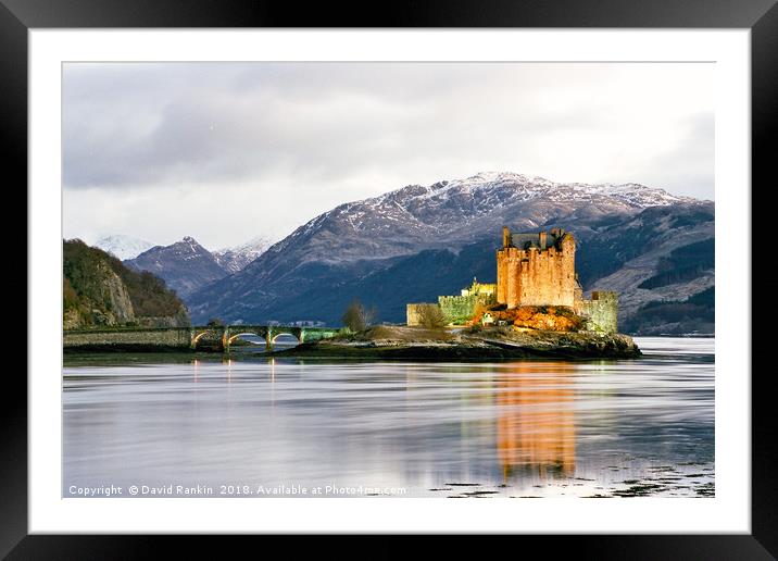 Eilean Donan Castle at night Framed Mounted Print by Photogold Prints