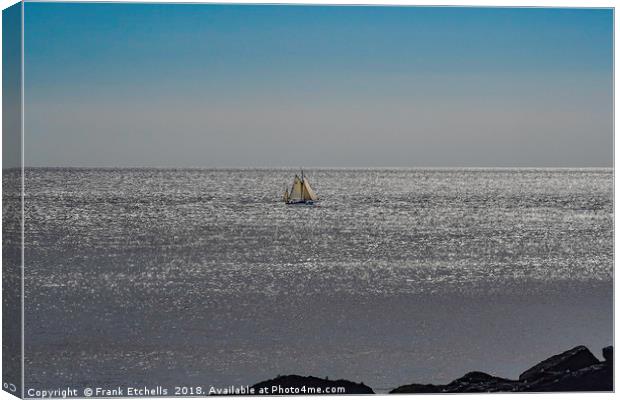 Hazy Days Sailing 1 Canvas Print by Frank Etchells