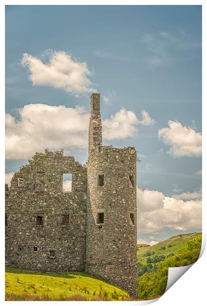 Kilchurn Castle Corner Turret Print by Antony McAulay