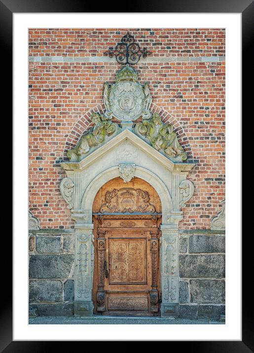 Kristianstad Church Doors Framed Mounted Print by Antony McAulay