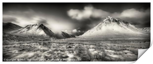 Buachaille Etive Mor No.5 Print by Phill Thornton