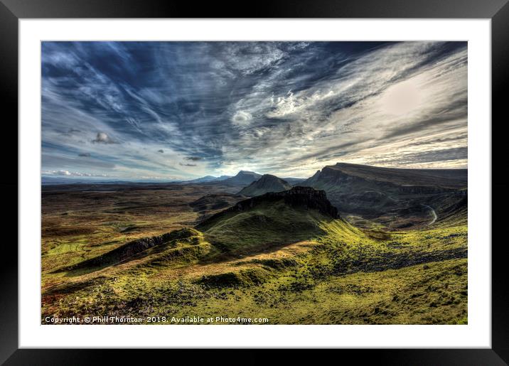 The Trotternish Ridge No. 2 Framed Mounted Print by Phill Thornton