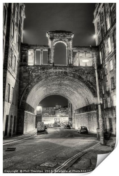 Carlton Road Tunnel and Waterloo Place. Print by Phill Thornton