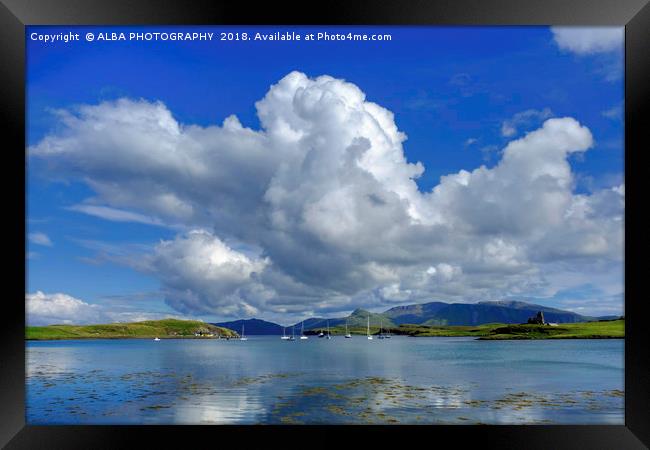 Canna Bay, Isle of Canna, Scotland Framed Print by ALBA PHOTOGRAPHY