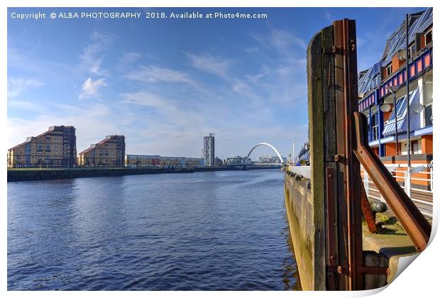 The River Clyde, Glasgow, Scotland. Print by ALBA PHOTOGRAPHY