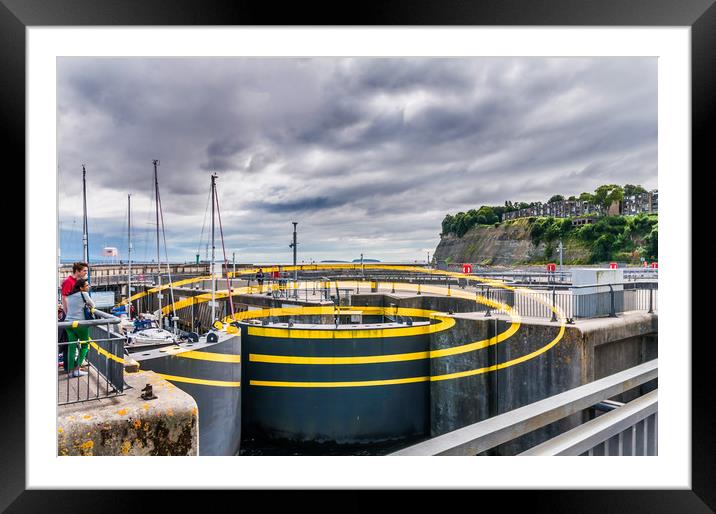 The Barrage Ellipses Framed Mounted Print by Steve Purnell
