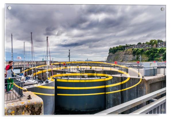 The Barrage Ellipses Acrylic by Steve Purnell
