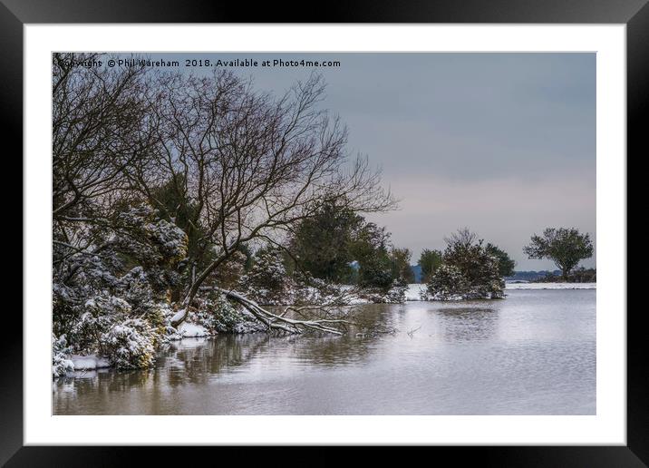 Snow at Andrews Mare Framed Mounted Print by Phil Wareham