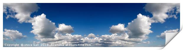 Sky panoramic 2 Print by steve ball