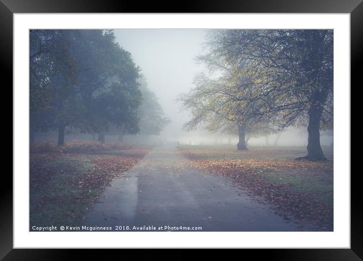 A Misty Morning Framed Mounted Print by Kevin Mcguinness