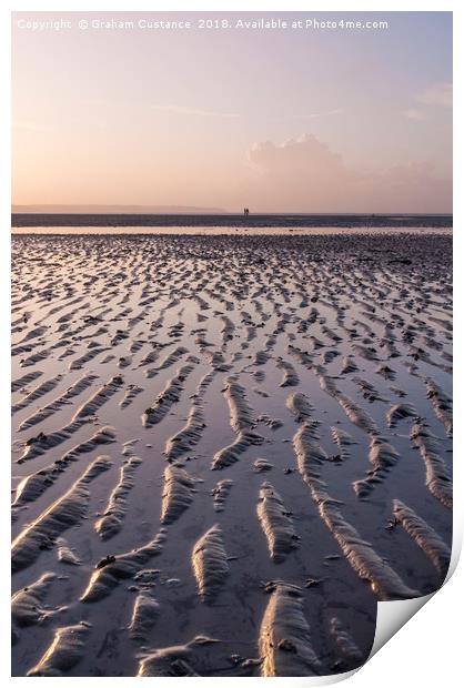 Isle of Wight Sunset Print by Graham Custance