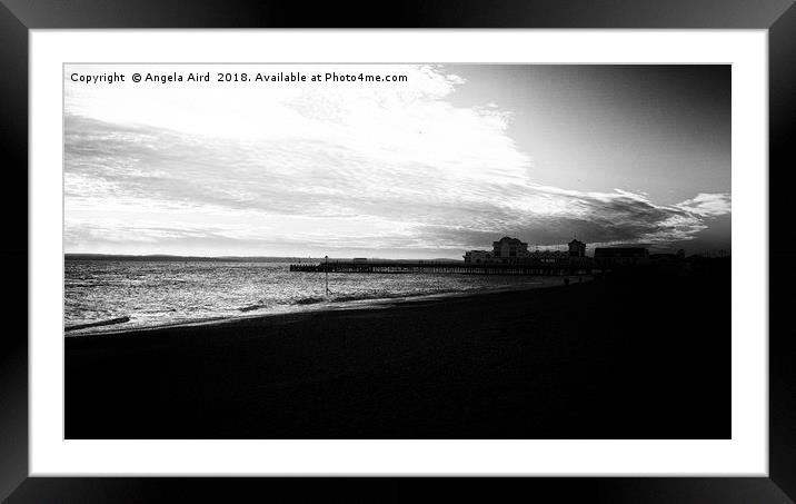 Beach life. Framed Mounted Print by Angela Aird