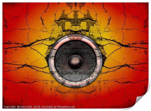 Wall of sound Print by steve ball