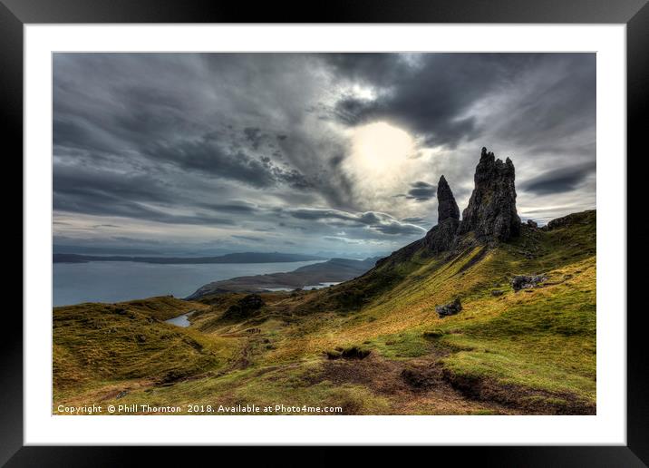 The Old Man of Storr Framed Mounted Print by Phill Thornton