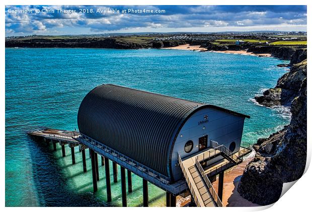 Padstow Lifeboat Station Print by Chris Thaxter