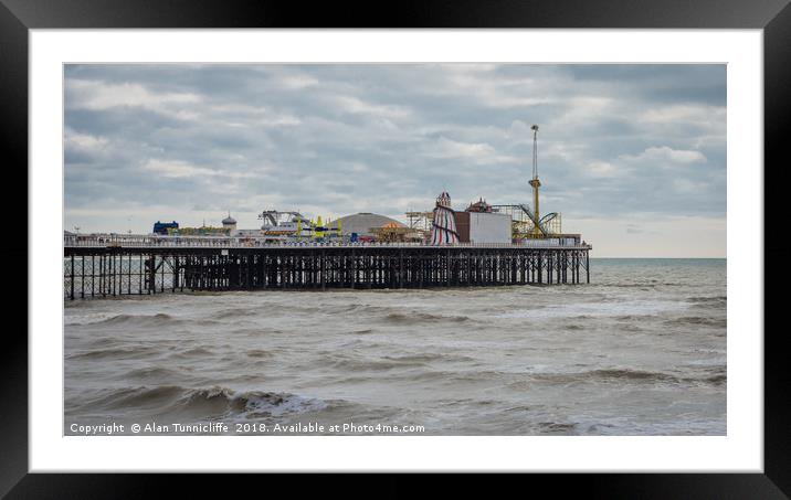 The pier at Brighton Framed Mounted Print by Alan Tunnicliffe
