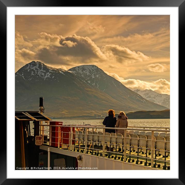 Two lassy's enjoy the view. #2 Framed Mounted Print by Richard Smith
