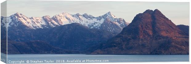 The Cuillin Ridge Canvas Print by Stephen Taylor