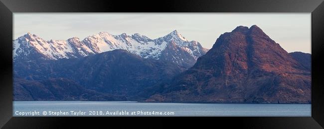 The Cuillin Ridge Framed Print by Stephen Taylor