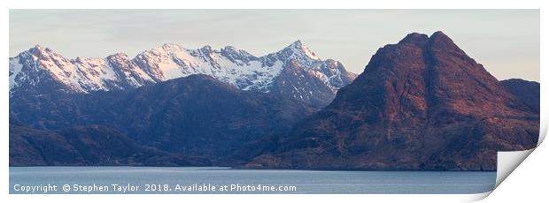 The Cuillin Ridge Print by Stephen Taylor