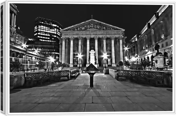 Royal Exchange City of London Canvas Print by peter tachauer