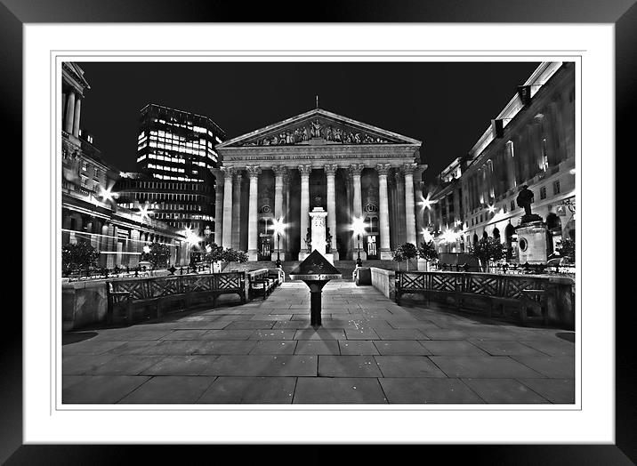Royal Exchange City of London Framed Mounted Print by peter tachauer