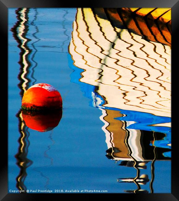 Reflection Brixham Harbour Framed Print by Paul F Prestidge