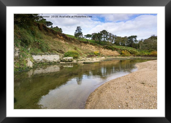 Reflections of Blackpool Sands Framed Mounted Print by Gordon Dimmer
