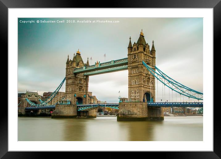 Tower bridge in London Framed Mounted Print by Sebastien Coell