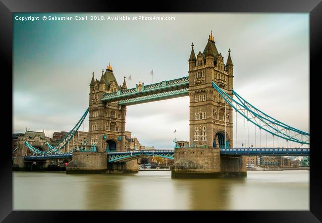 Tower bridge in London Framed Print by Sebastien Coell