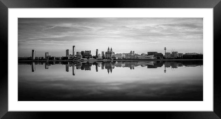 Liverpool Waterfront Framed Mounted Print by Carl Johnson