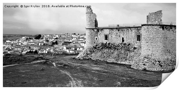 Castle of Chinchon Print by Igor Krylov