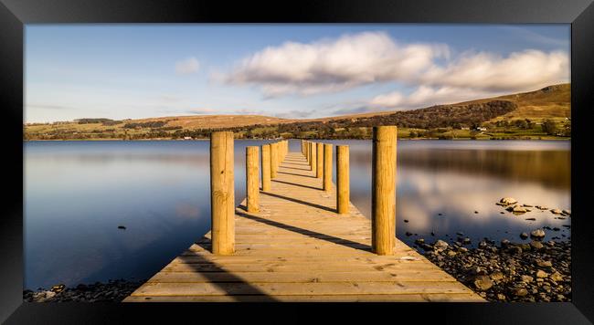 Jetty View to the Helvellyn mountains Framed Print by Naylor's Photography