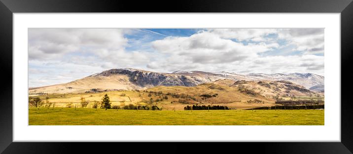 Mountain View Framed Mounted Print by Naylor's Photography