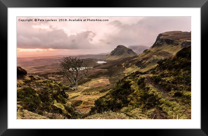 Sunrise at the Quiraing Framed Mounted Print by Pete Lawless